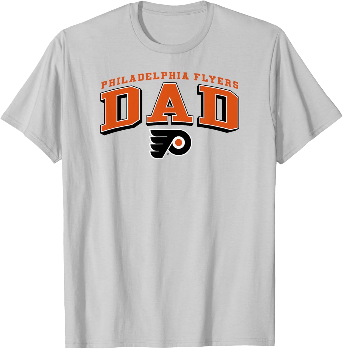 Philadelphia Flyers Dad Arch Gray NHL Officially Licensed T-Shirt - T-Shirt | Ash