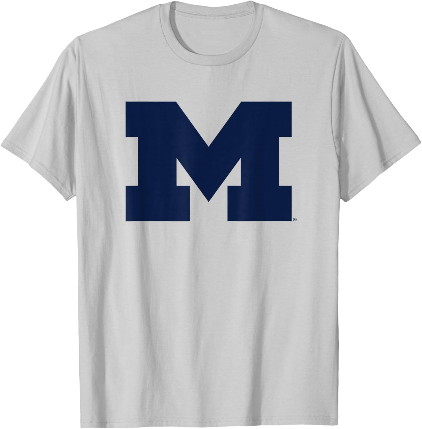 University of Michigan Wolverines U of M Primary Logo T-Shirt - T-Shirt | Ash