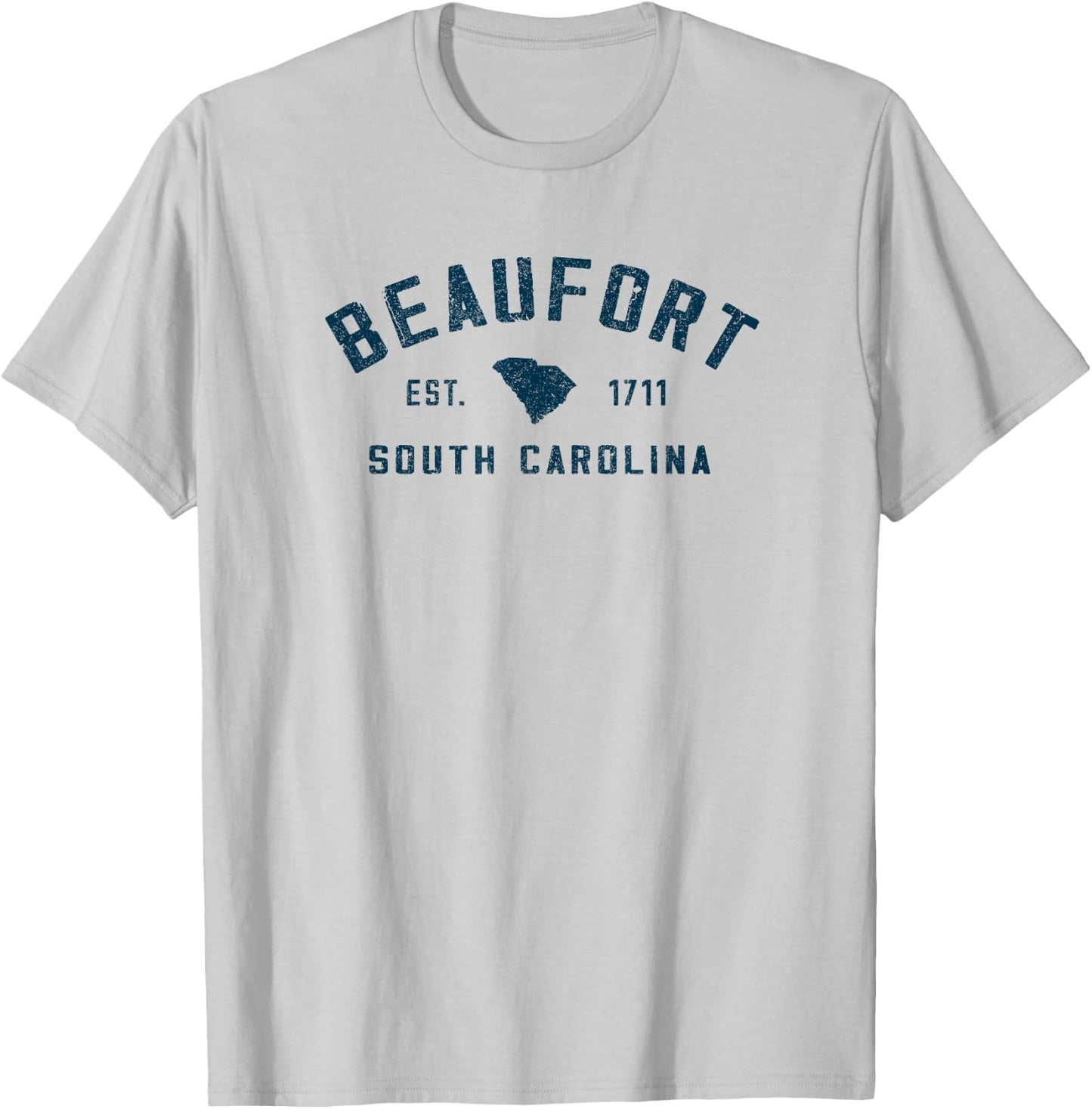 Vintage Beaufort South Carolina Retro Throwback Souvenir T-Shirt - T-Shirt | Ash