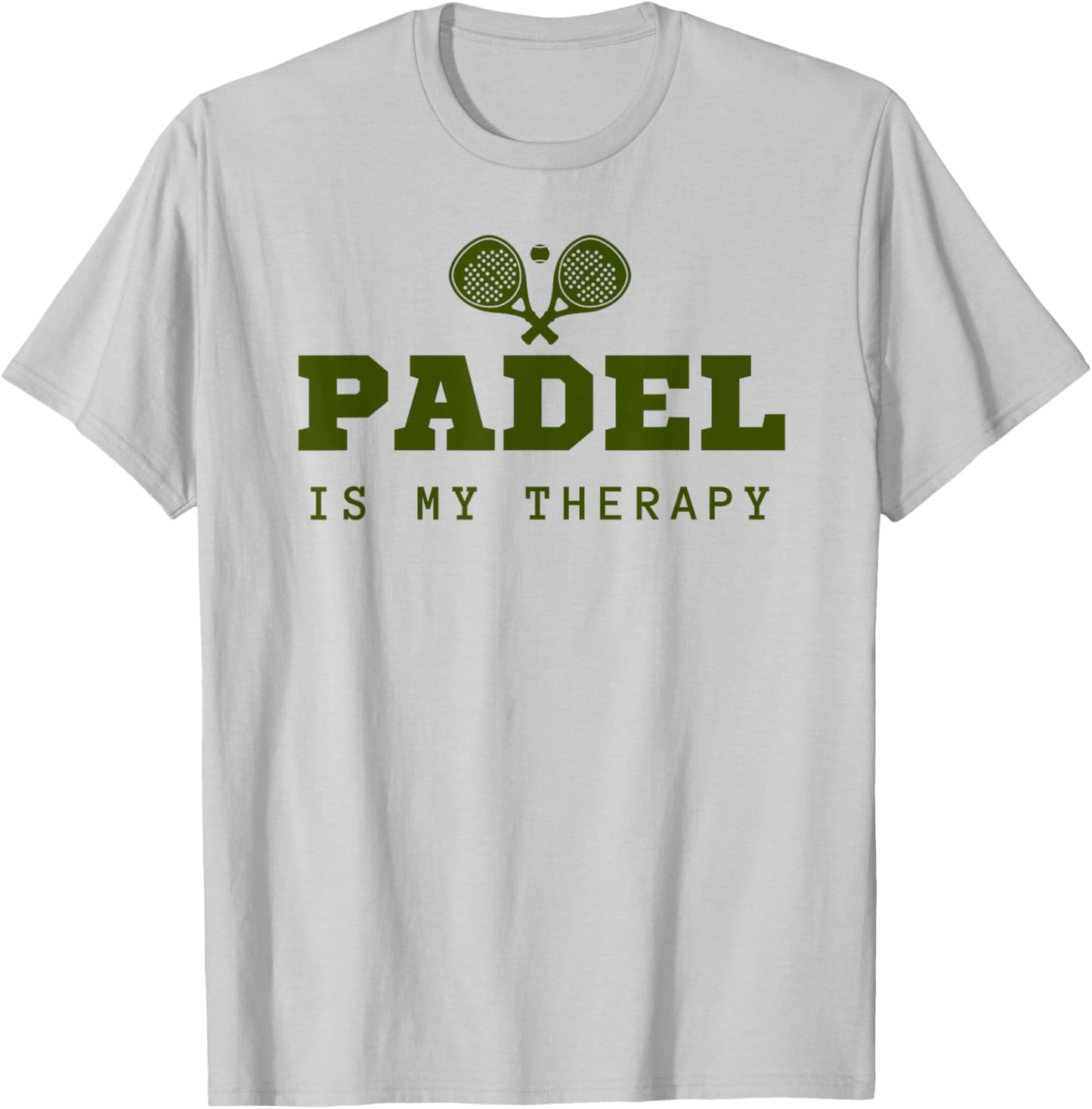 Padel Is My Therapy T-Shirt - T-Shirt | Ash