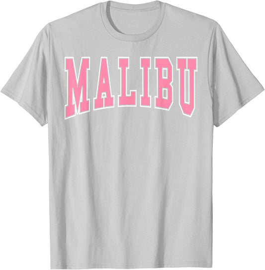 Preppy Varsity Pink Malibu California Teen Girls T-Shirt - T-Shirt | Ash