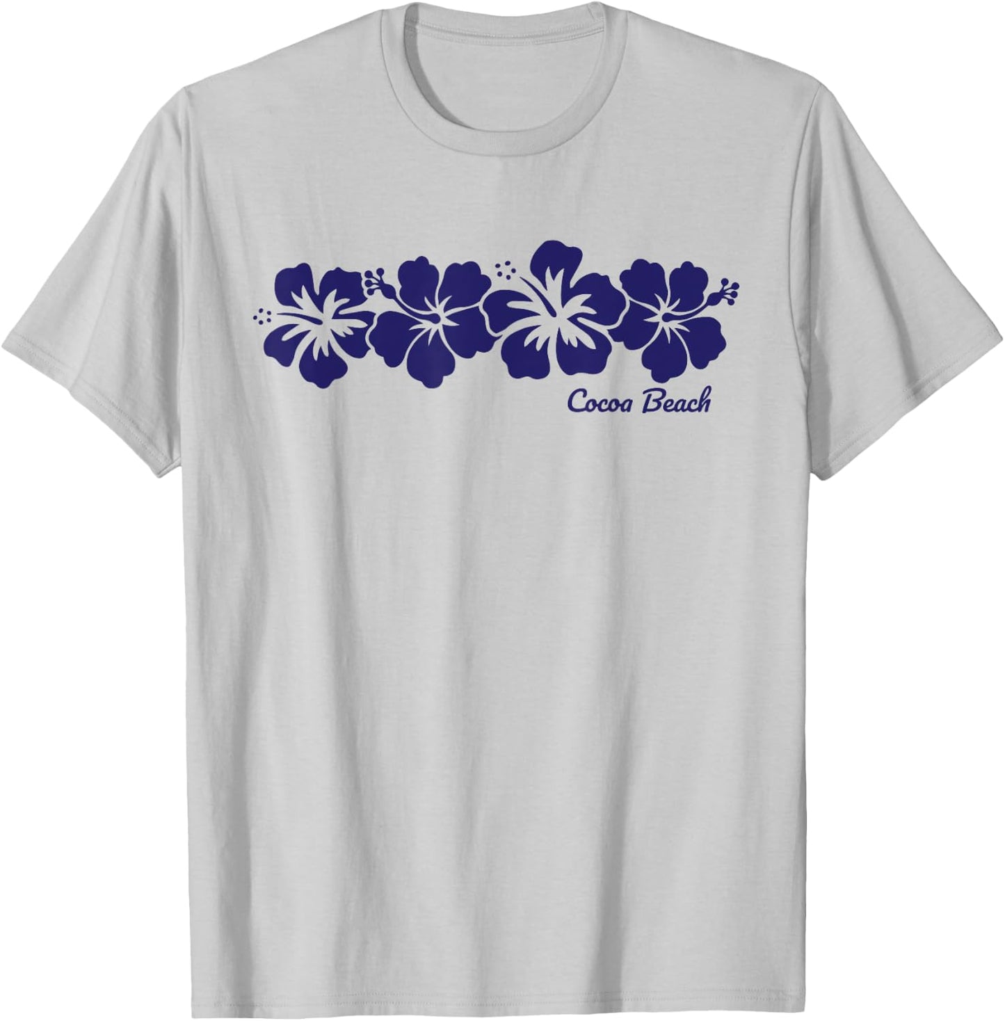 Cocoa Beach Florida Hibiscus Flower Vacation Souvenir Women Kids T-Shirt - T-Shirt | Ash