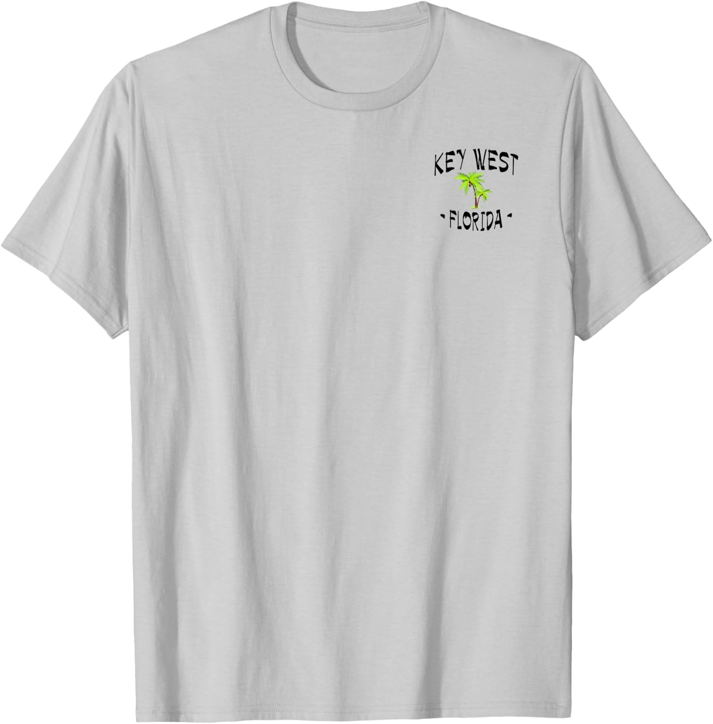 2 Sided Key West, Florida Destination Beach T-Shirt - T-Shirt | Ash