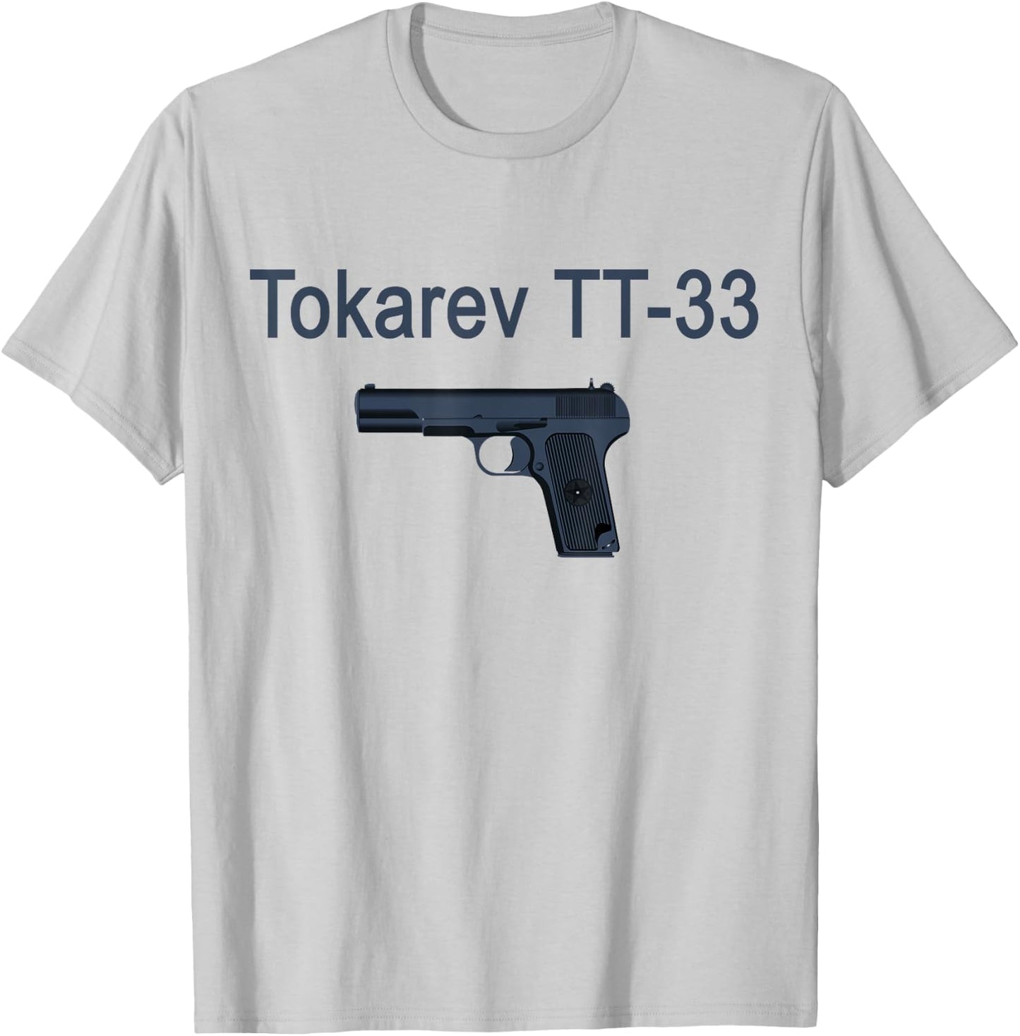 Tokarev TT-33 Russian Soviet Pistol T-Shirt - T-Shirt | Ash