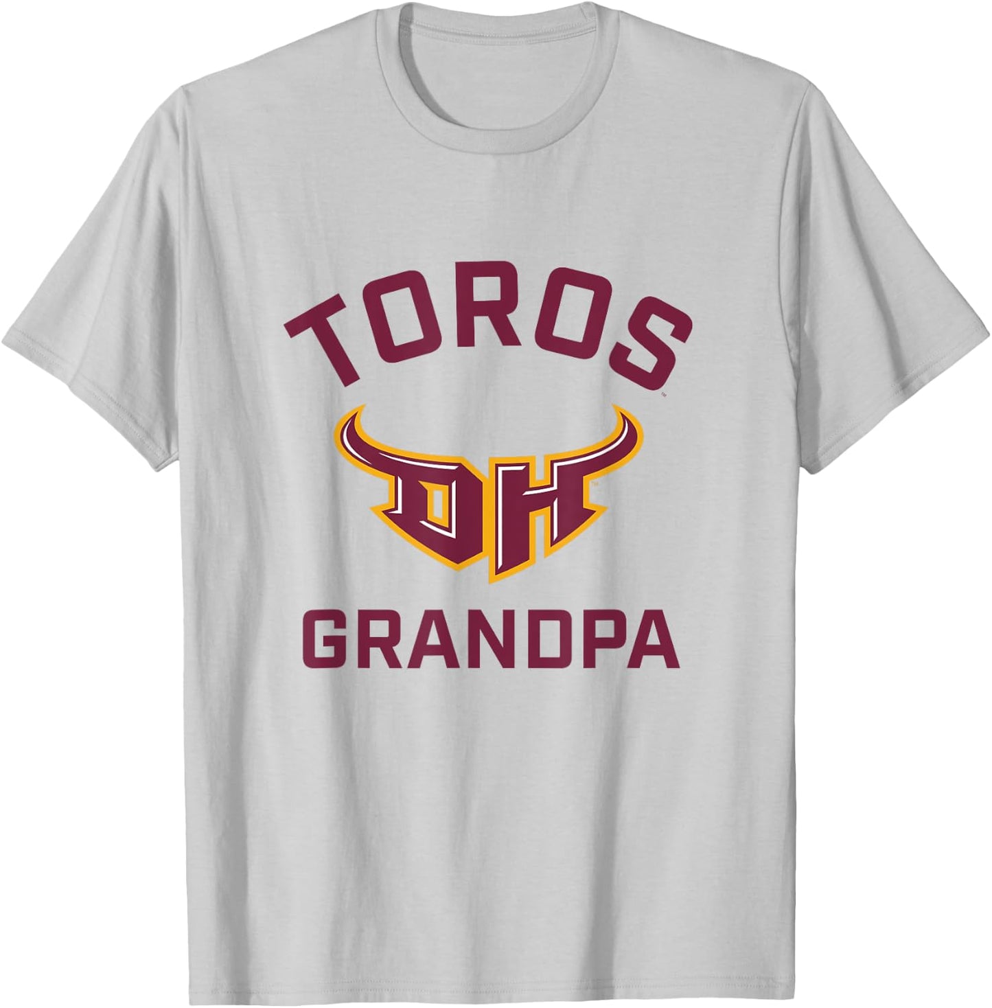 Cal State Dominguez Hills CSUDH Toros Arched Grandpa T-Shirt - T-Shirt | Ash