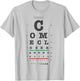 Vision Test Eye Chart Come Closer Give Me a Hug Funny Shirt T-Shirt - T-Shirt | Ash