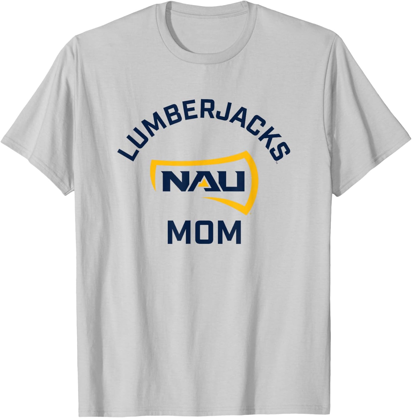 Northern Arizona NAU Lumberjacks Arched Mom T-Shirt - T-Shirt | Ash