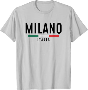 Milano Italia Vintage Milan Italy Boys Girls Retro Souvenir T-Shirt - T-Shirt | Ash