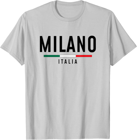 Milano Italia Vintage Milan Italy Boys Girls Retro Souvenir T-Shirt - T-Shirt | Ash