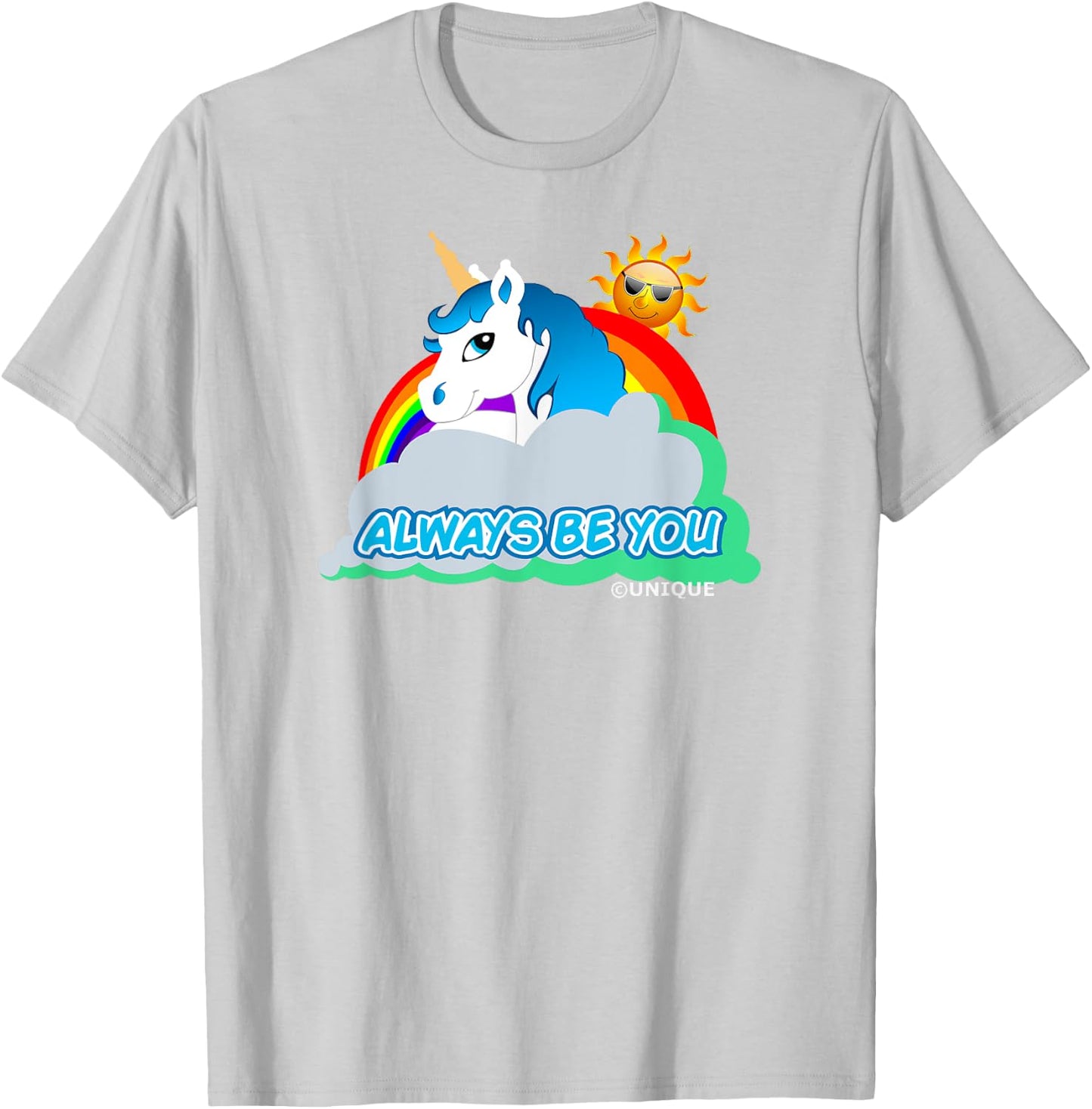 Always Be You Unicorn T-Shirt - T-Shirt | Ash
