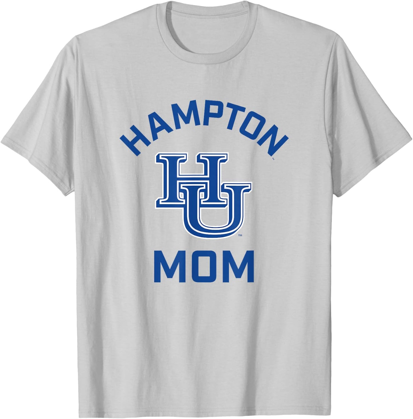 Hampton University Pirates Arched Mom T-Shirt - T-Shirt | Ash