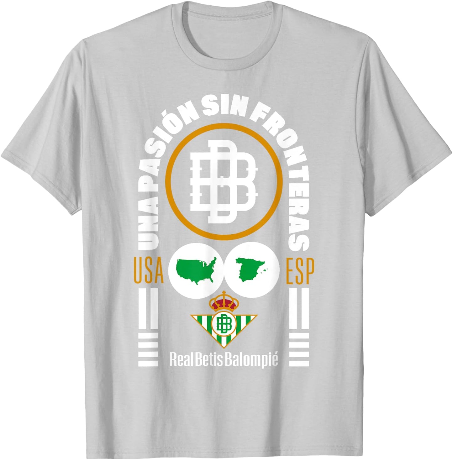 Real Betis sports exclusive collection. T-Shirt - T-Shirt | Ash