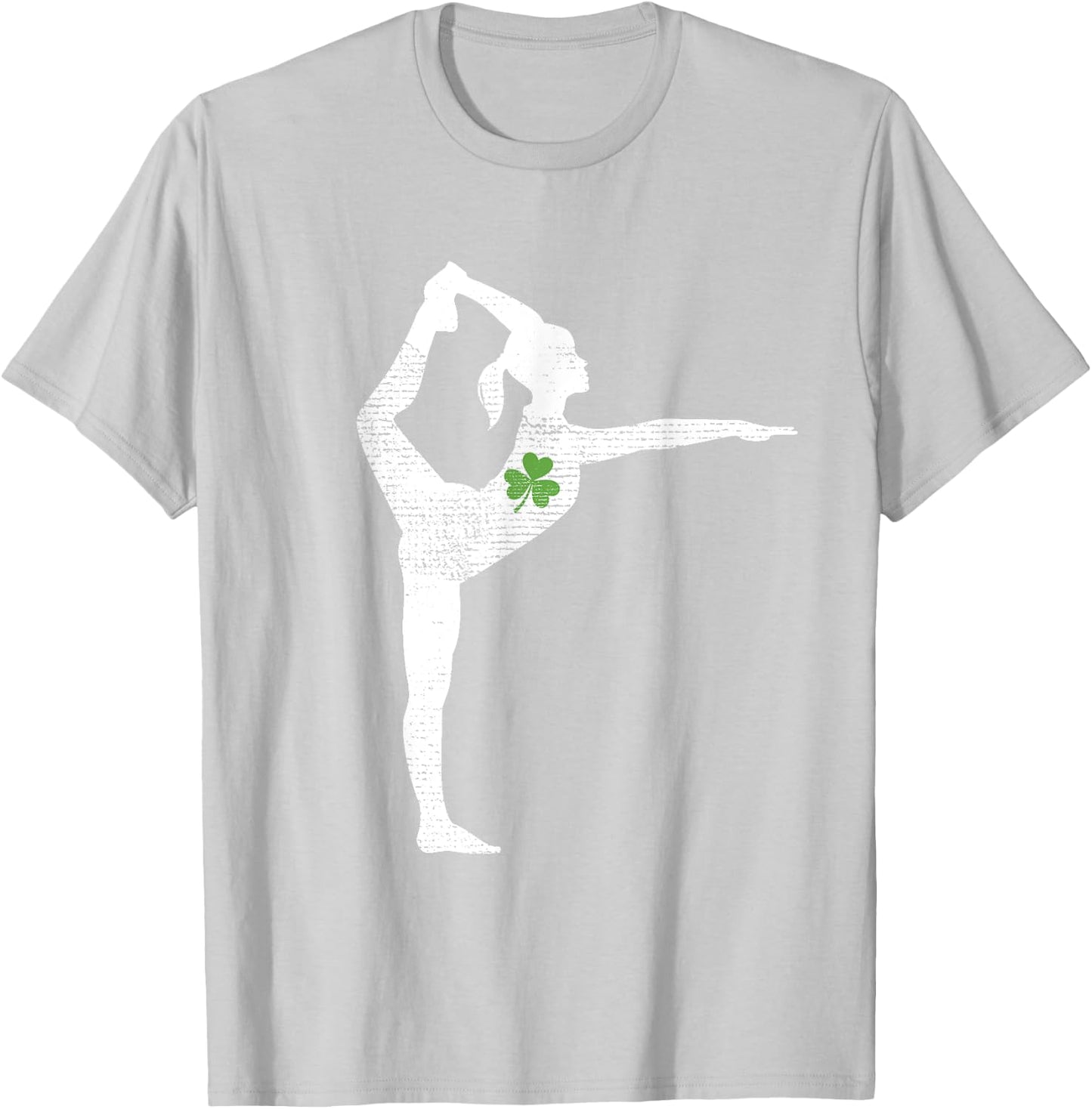 Gymnastics Lovers Green Shamrock Leaf St Patricks Day T-Shirt - T-Shirt | Ash