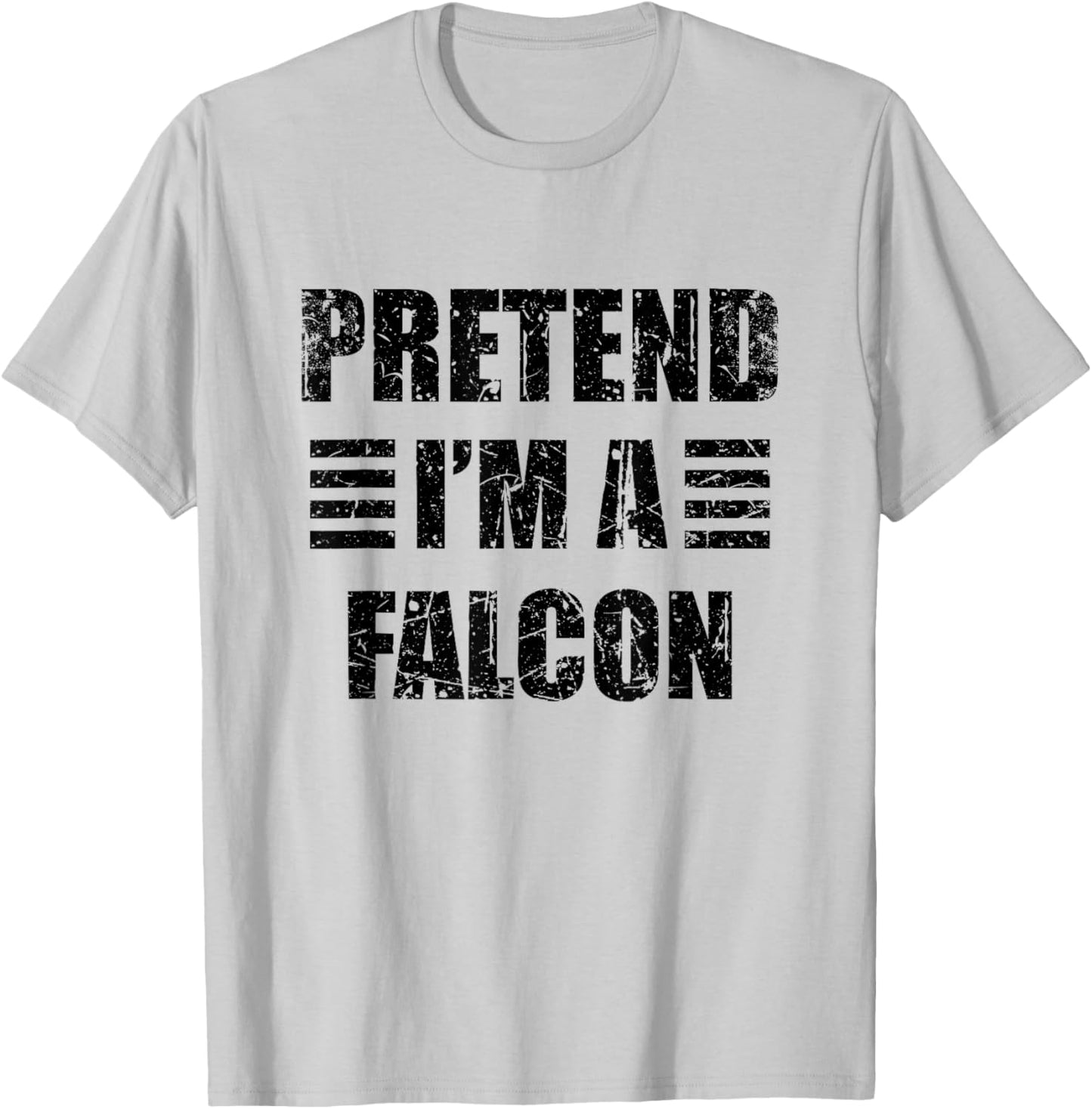 Vintage Pretend I'm a Falcon Lazy Halloween Costume T-Shirt - T-Shirt | Ash