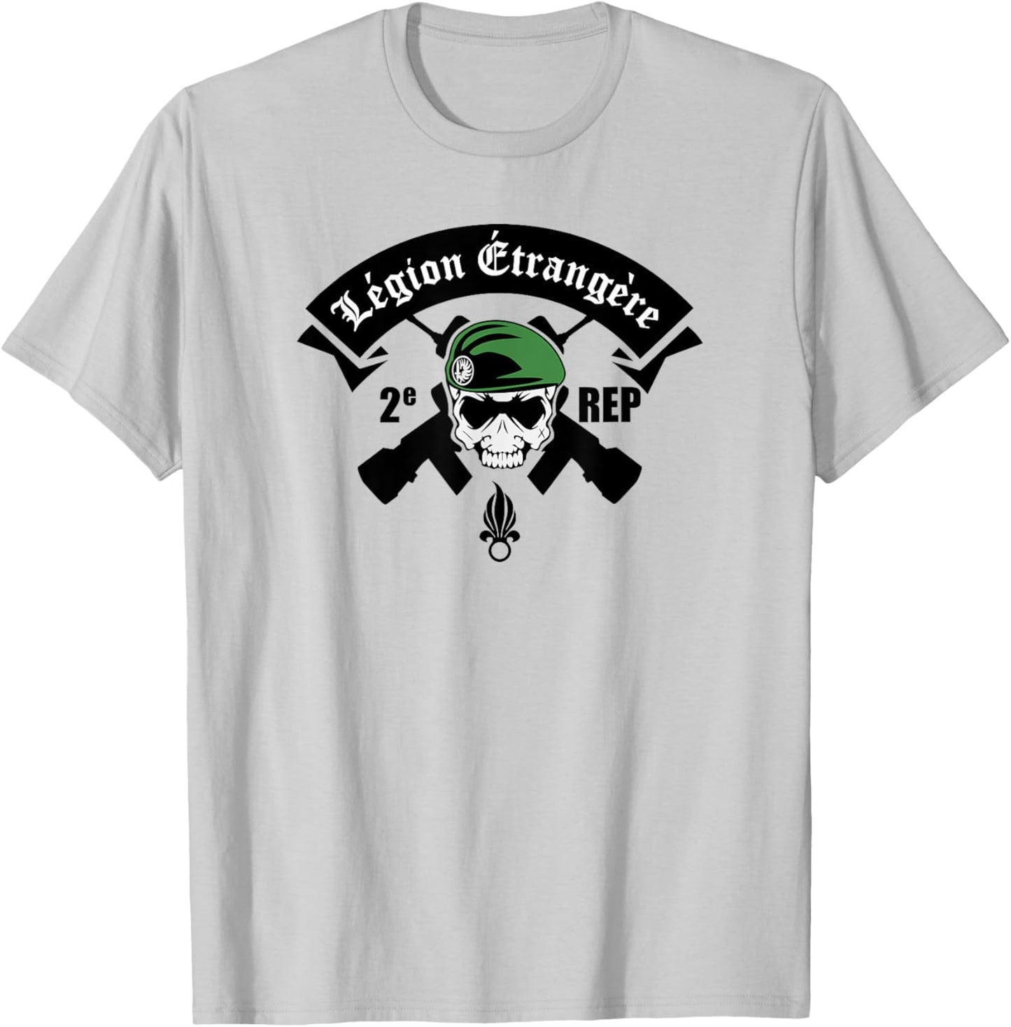 French Foreign Legion Paratrooper T shirt - 2 Rep T-Shirt - T-Shirt | Ash