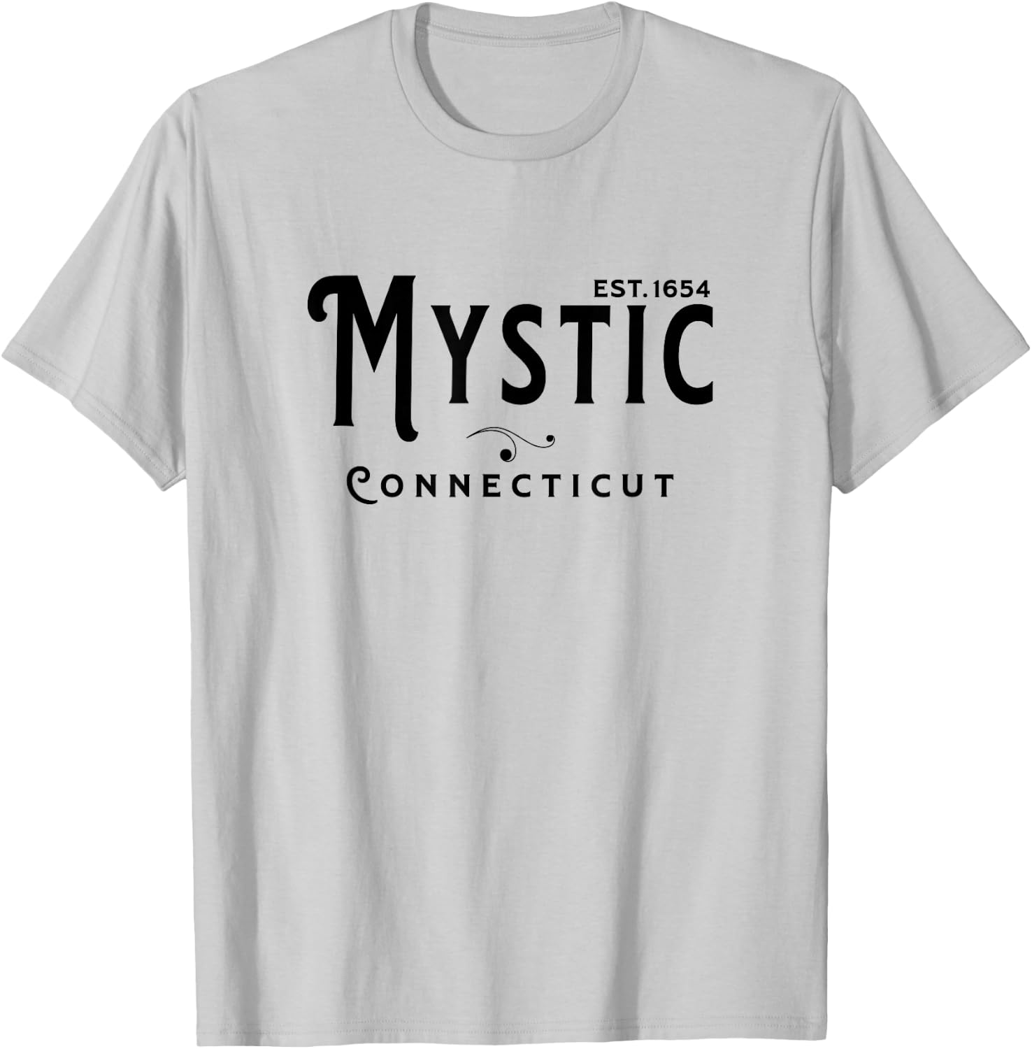 Vintage Merch CT Souvenir Visit Mystic Connecticut T-Shirt - T-Shirt | Ash