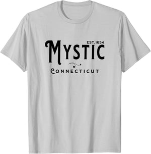 Vintage Merch CT Souvenir Visit Mystic Connecticut T-Shirt - T-Shirt | Ash