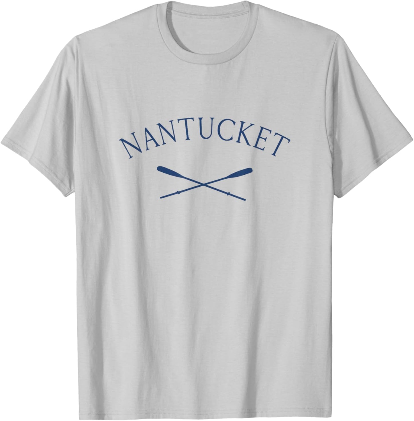 Nantucket Massachusetts Vintage Rowing T-Shirt - T-Shirt | Ash