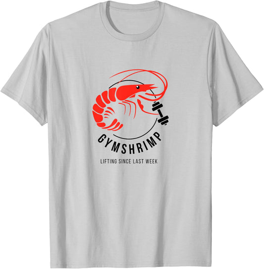 Gymshrimp - 'gymshark' Parody Funny T-Shirt - T-Shirt | Ash