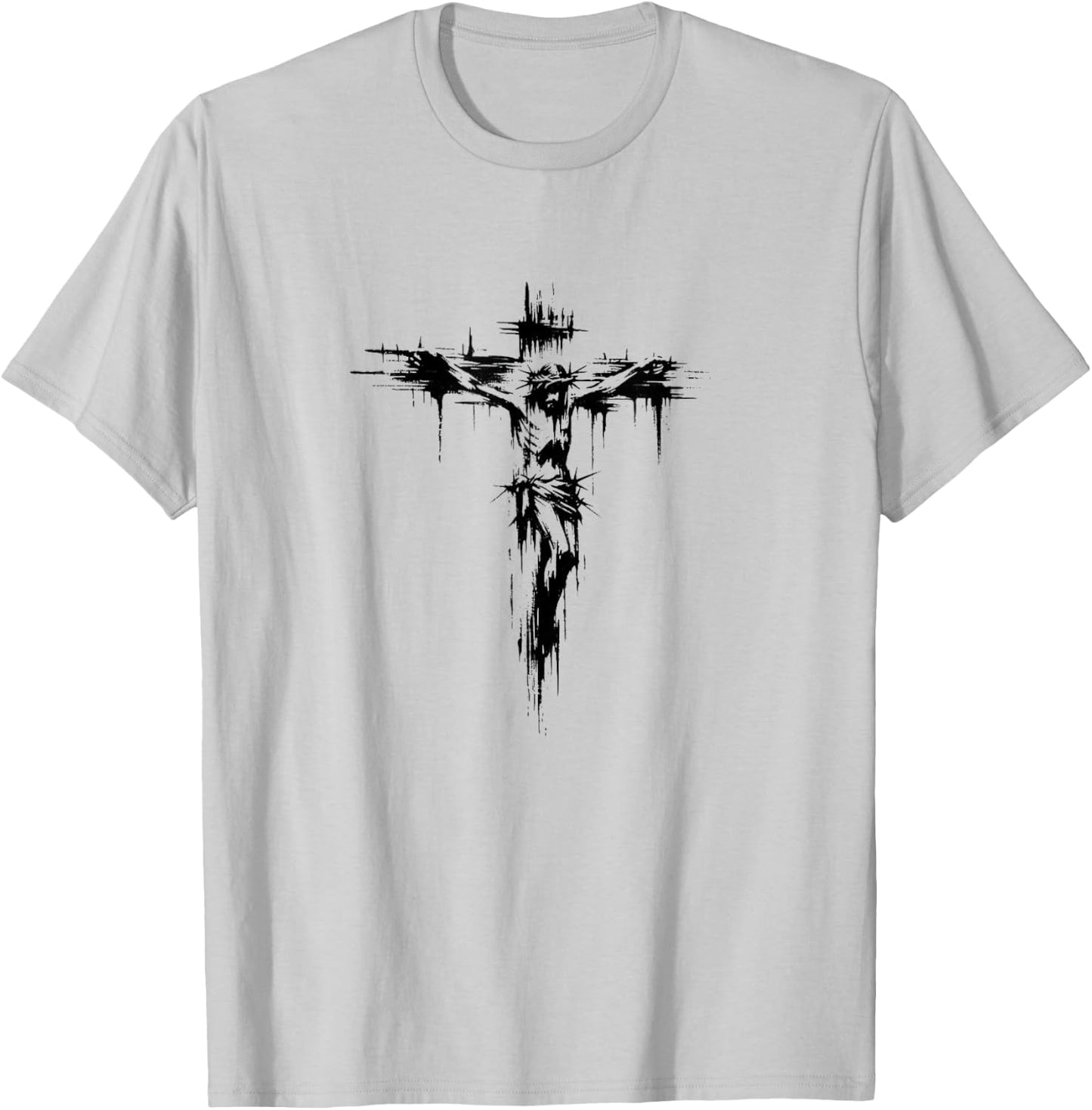 Jesus Mobile Phone Cover Jesus on the Cross Jesus T-Shirt - T-Shirt | Ash