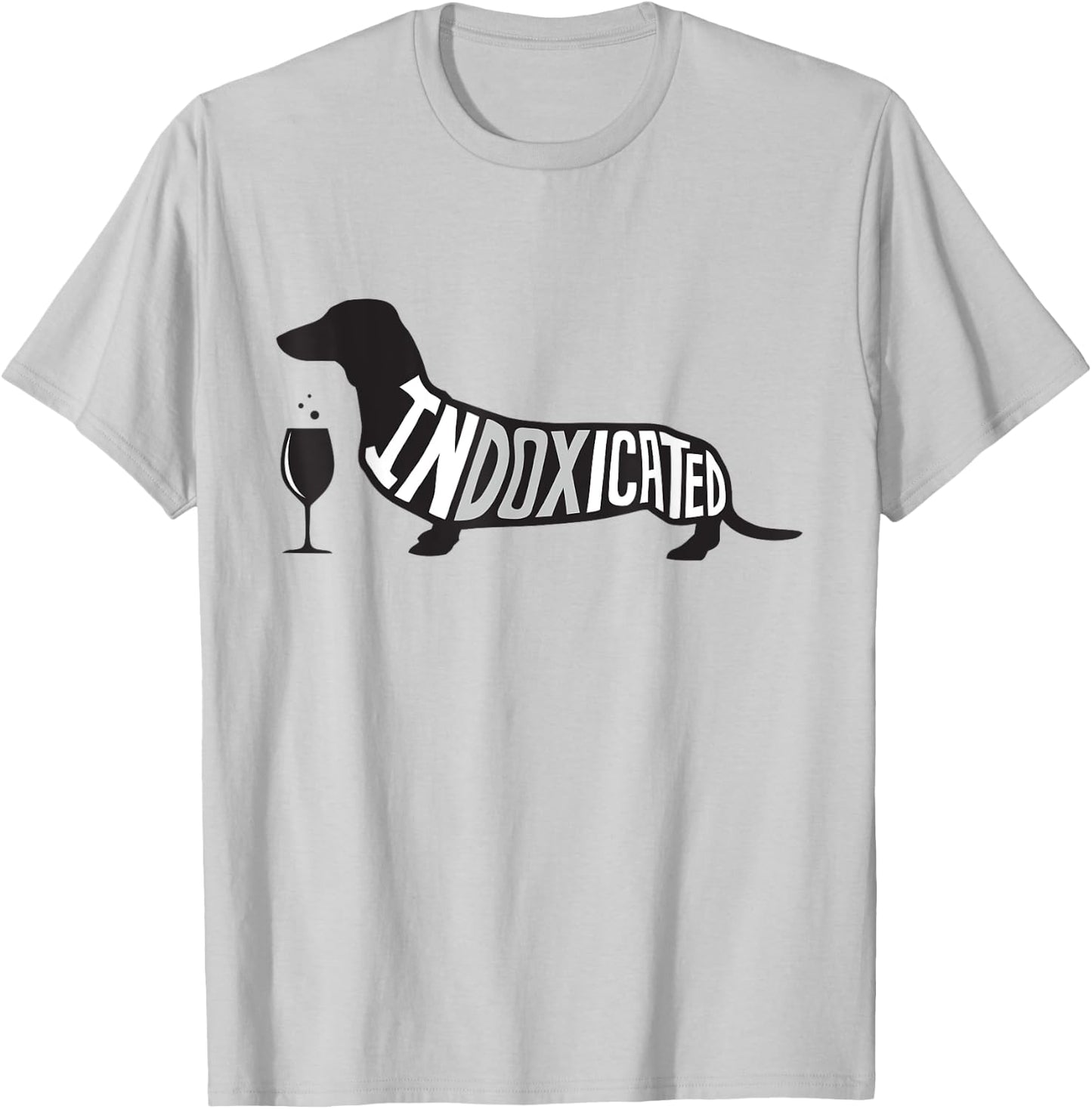 Funny Dachshund Shirt - Indoxicated St. Patrick's Day Wine T-Shirt - T-Shirt | Ash