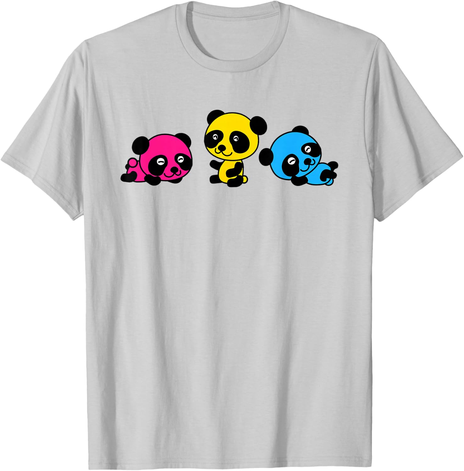Subtle Pansexual Panda Pride Pan Flag I'm Pan-Duh LGBTQ T-Shirt - T-Shirt | Ash