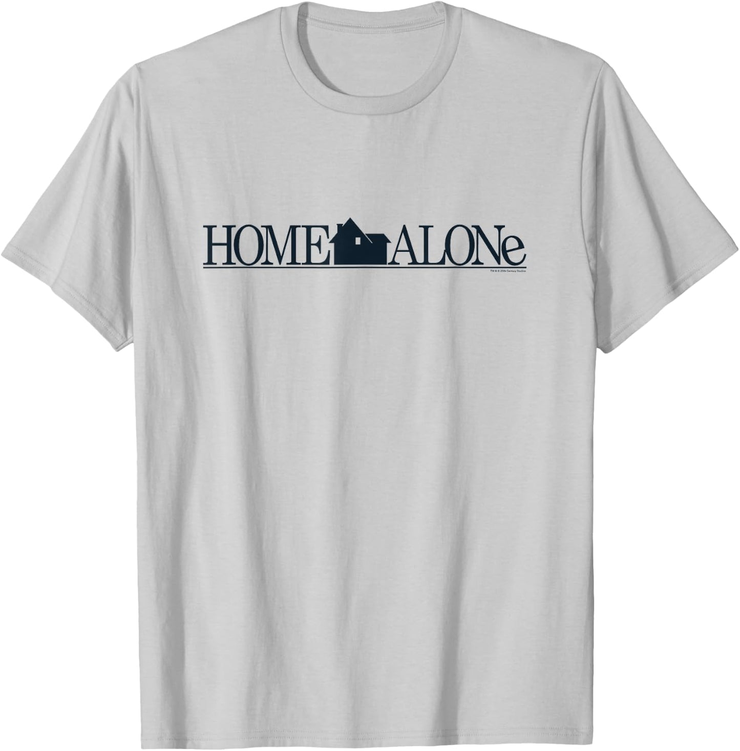 20th Century Studios Home Alone Official Movie Logo T-Shirt - T-Shirt | Ash