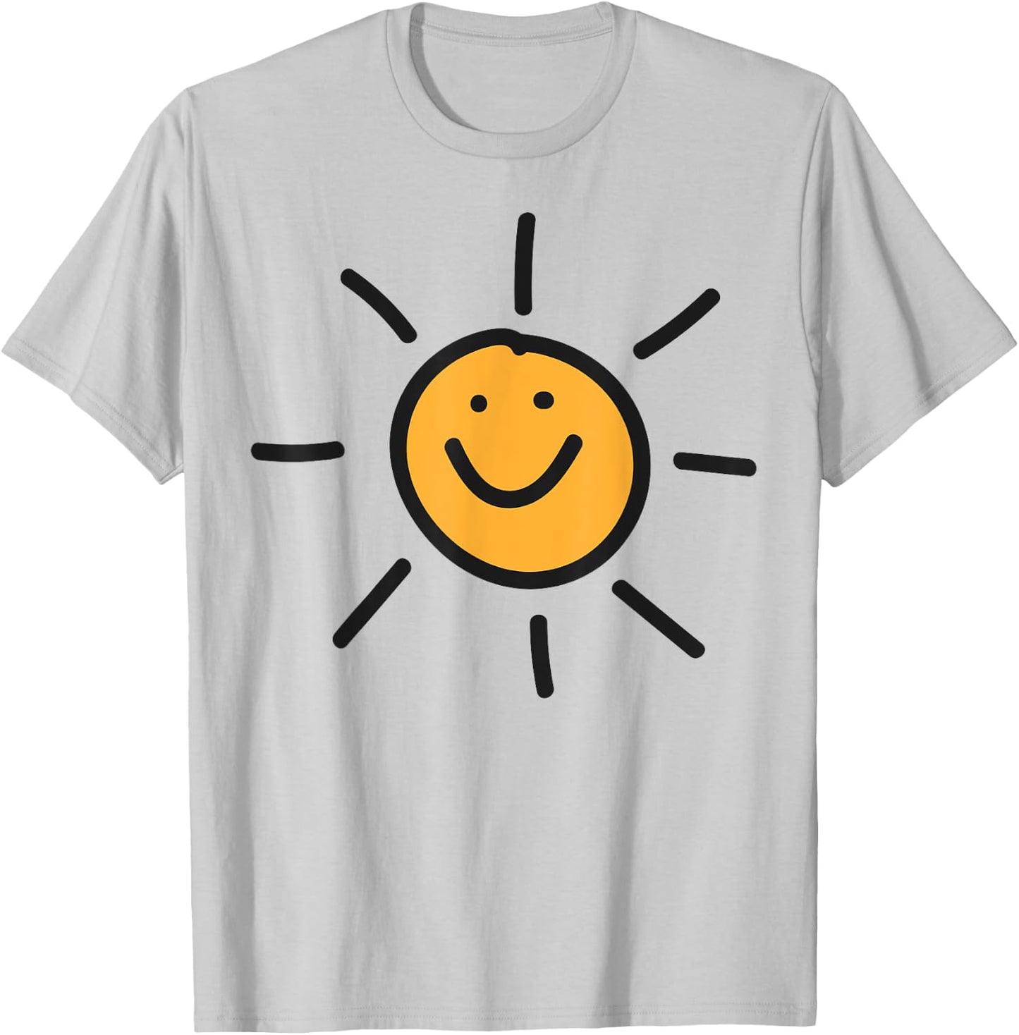 Smiling sun sunshine happy person sunny disposition fun cool T-Shirt - T-Shirt | Ash