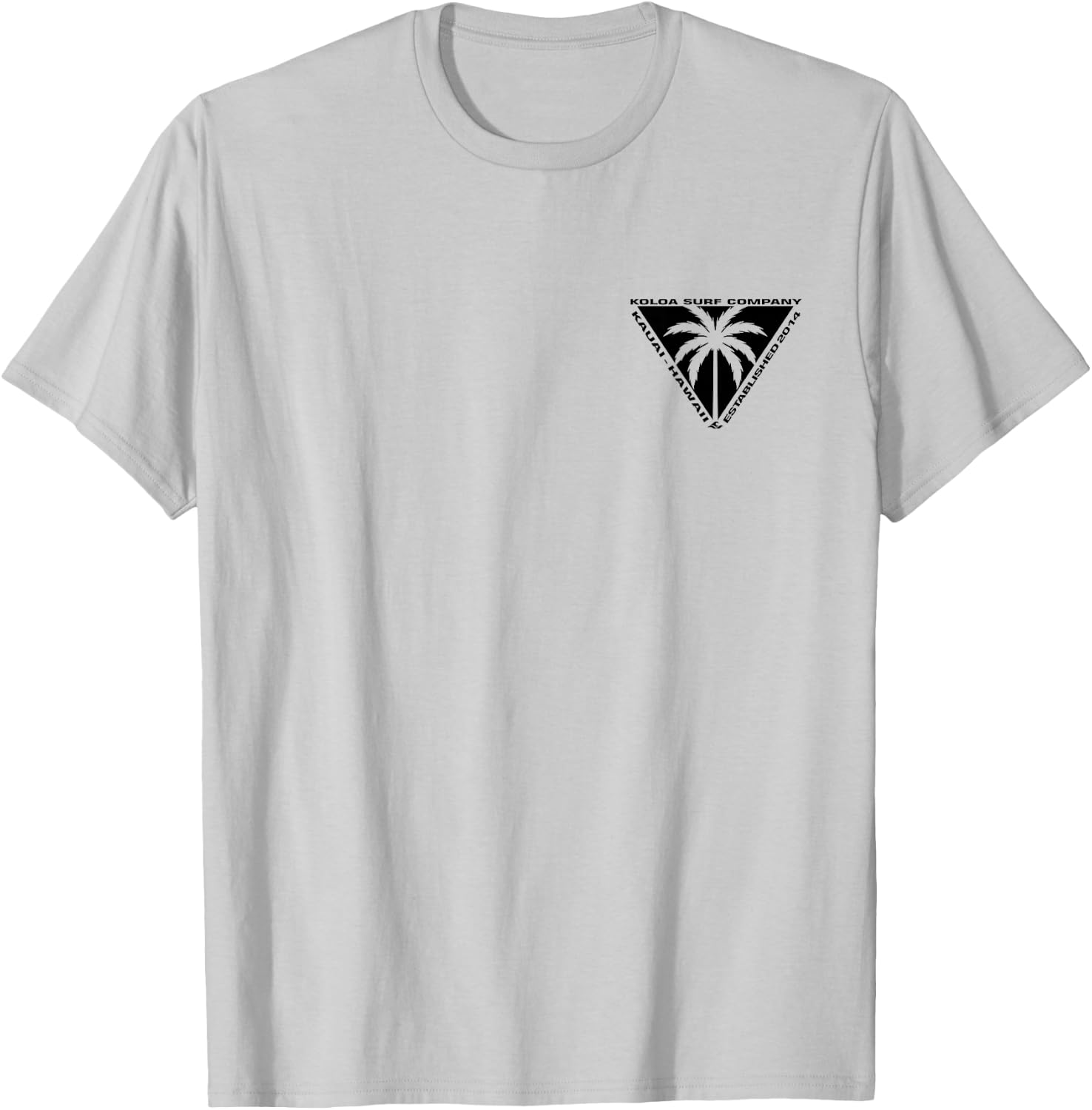 Koloa Surf Triangulated Palm Logo Lightweight, Graphic T-Shirt - T-Shirt | Ash