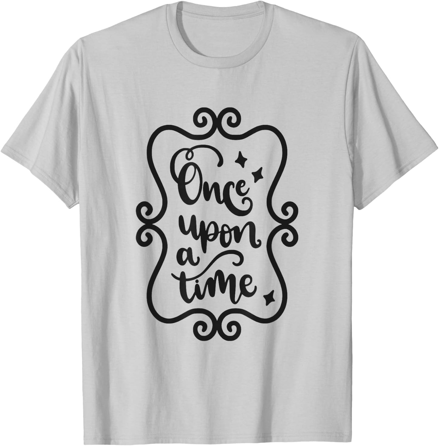 Once Upon A Time Fairytale Book Lover Reading T-Shirt - T-Shirt | Ash