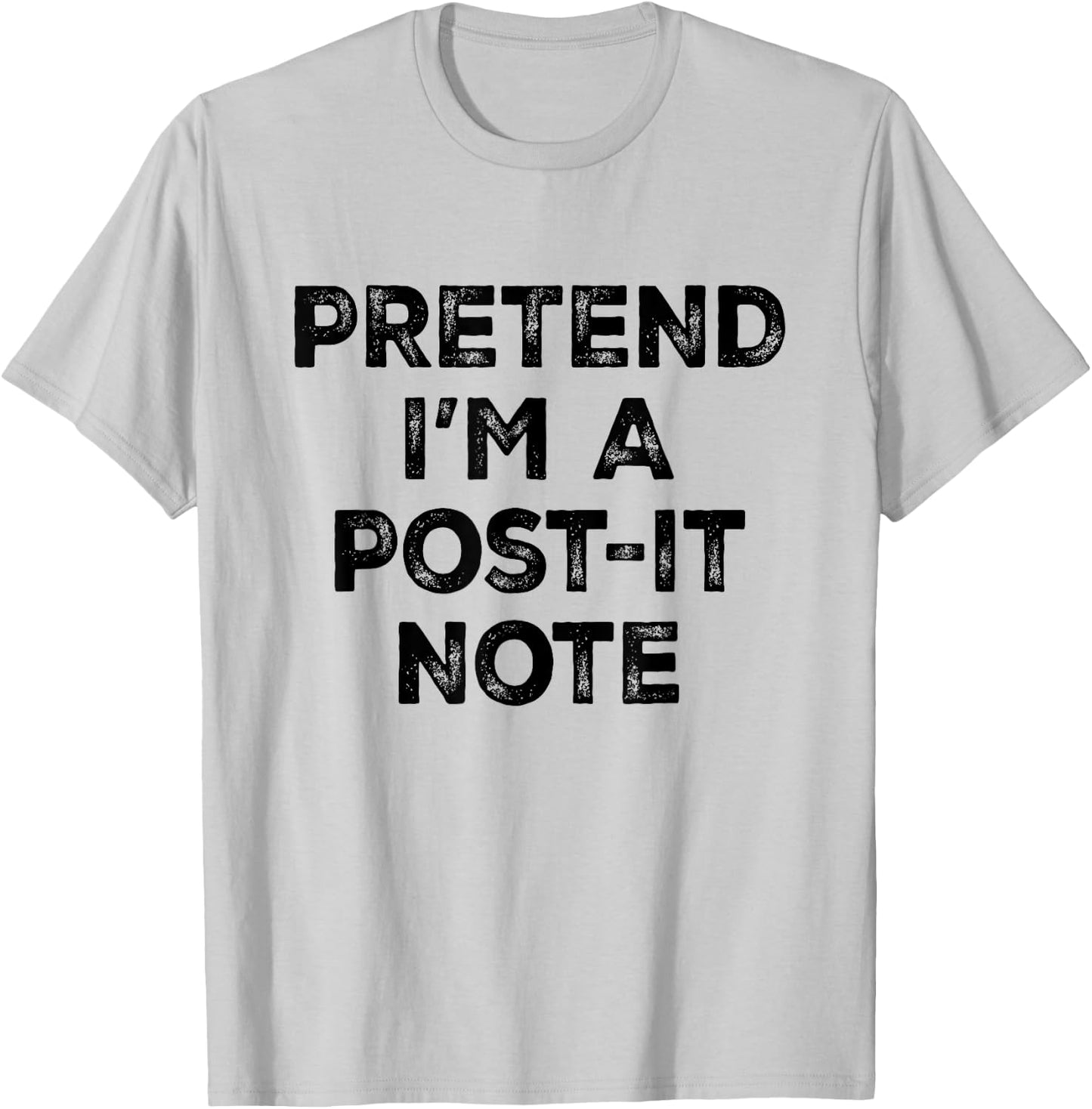 Pretend I'm A Post-it Note Lazy Halloween Costume T-Shirt - T-Shirt | Ash