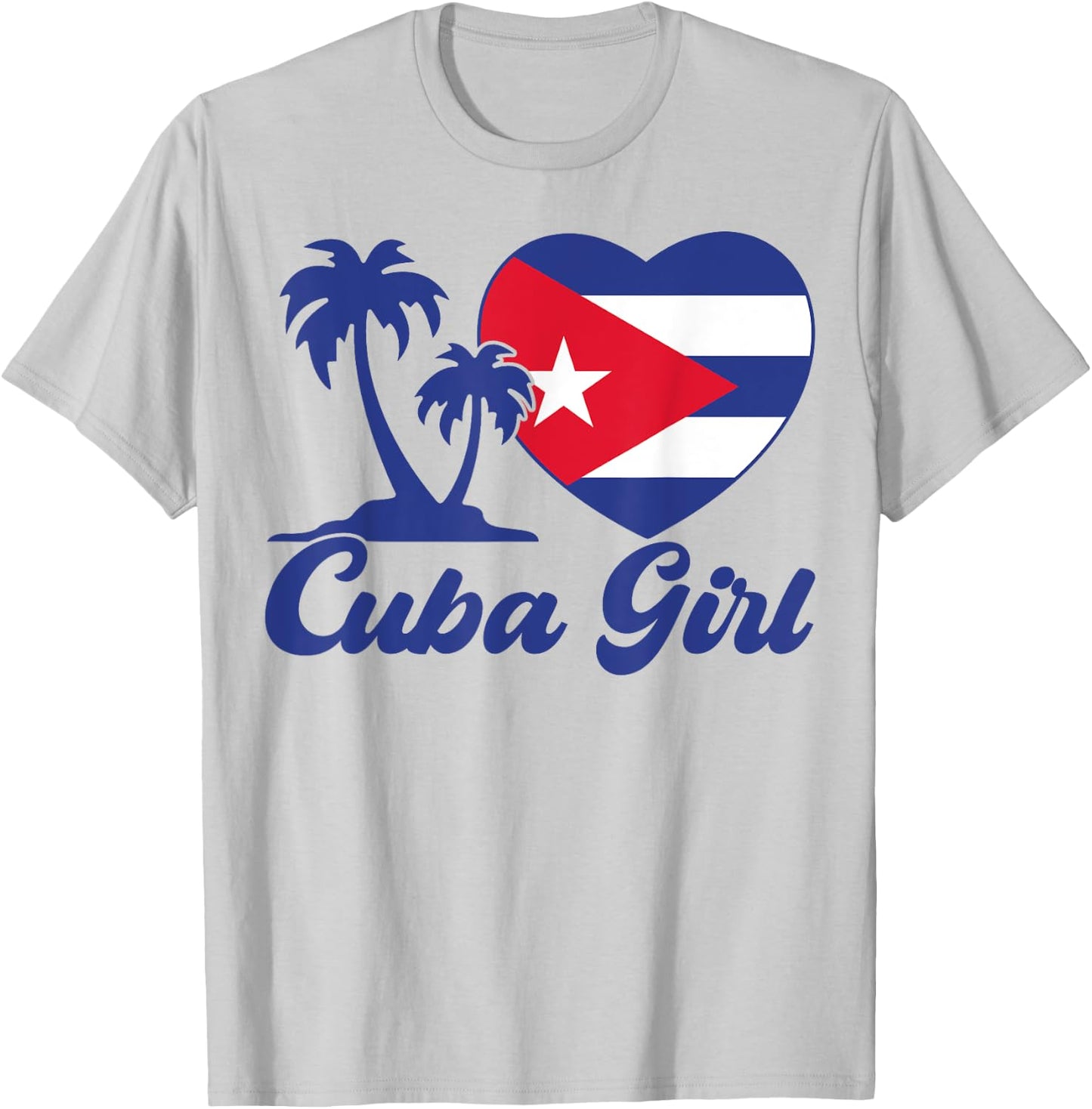 Cuba-Shirt Cuban Girl Flag Cubanita Hispanic Heritage Kids T-Shirt - T-Shirt | Ash
