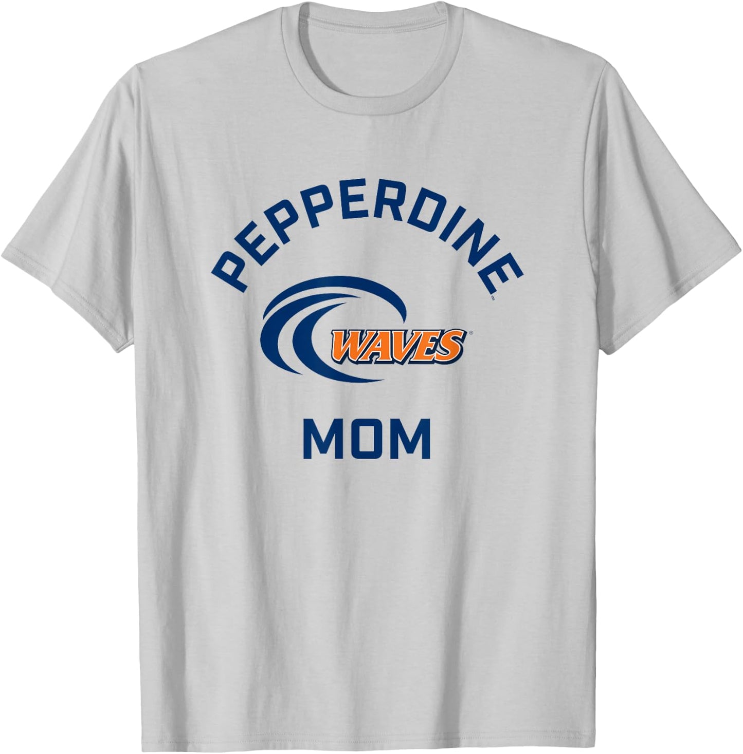 Pepperdine University Waves Arched Mom T-Shirt - T-Shirt | Ash