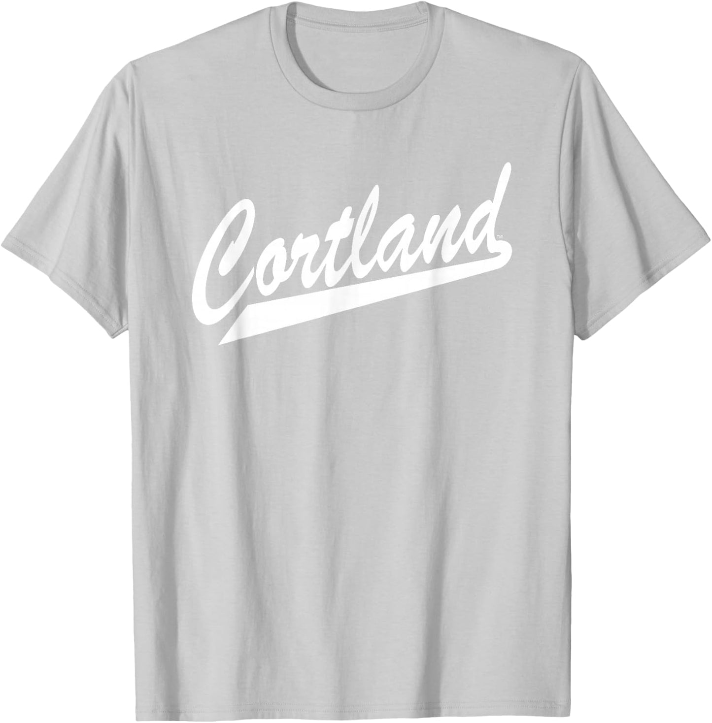 SUNY Cortland Red Dragons Script T-Shirt - T-Shirt | Ash