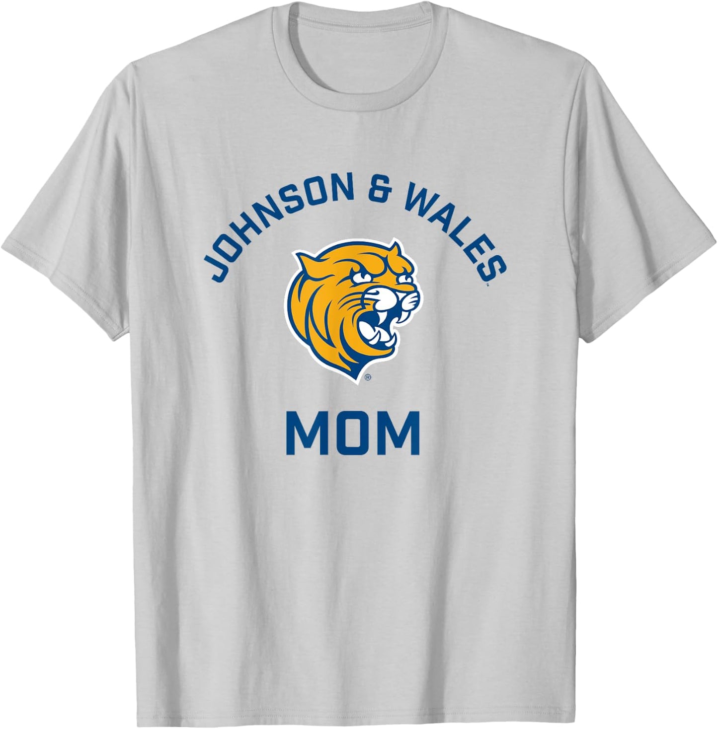 Johnson and Wales University JWU Wildcats Arched Mom T-Shirt - T-Shirt | Ash