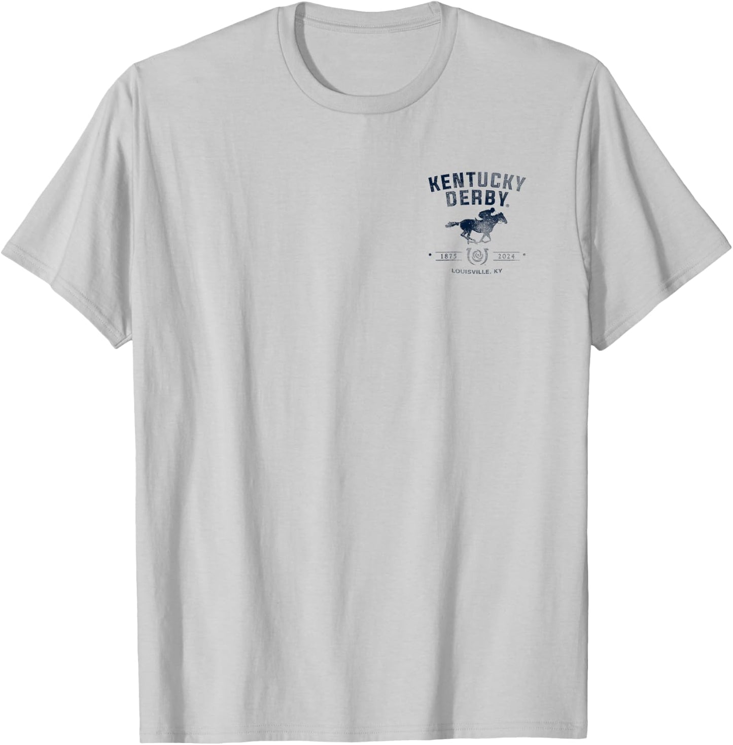 Officially Licensed Kentucky Derby 2024 Front/Back Vintage T-Shirt - T-Shirt | Ash