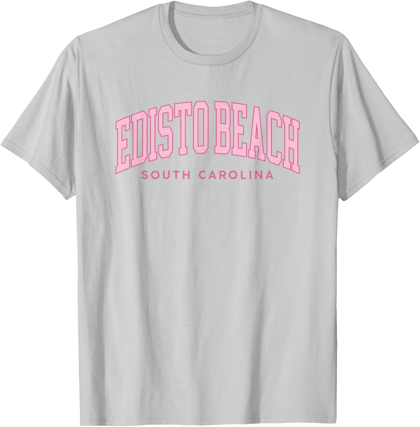 Edisto Beach South Carolina Retro Preppy Throwback Pink T-Shirt - T-Shirt | Ash