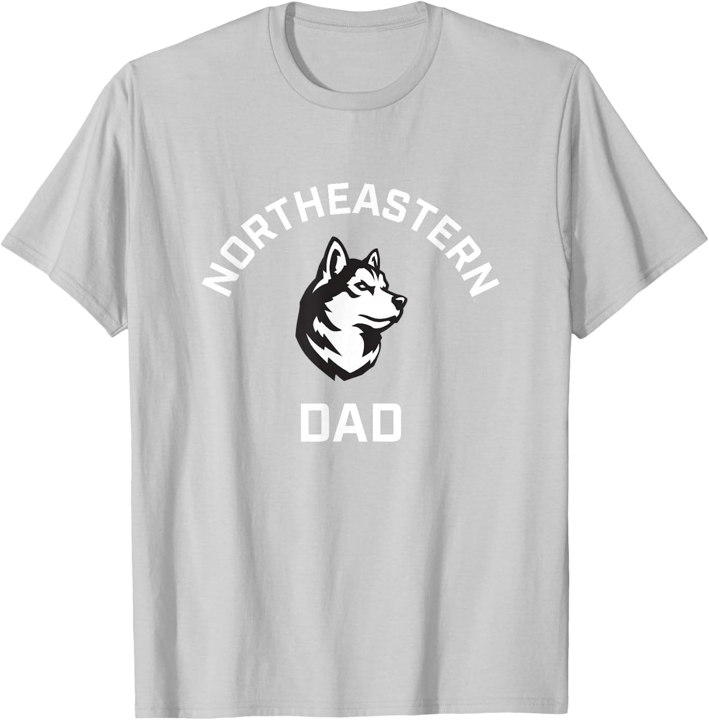 Northeastern University NEU Huskies Arched Dad T-Shirt - T-Shirt | Ash
