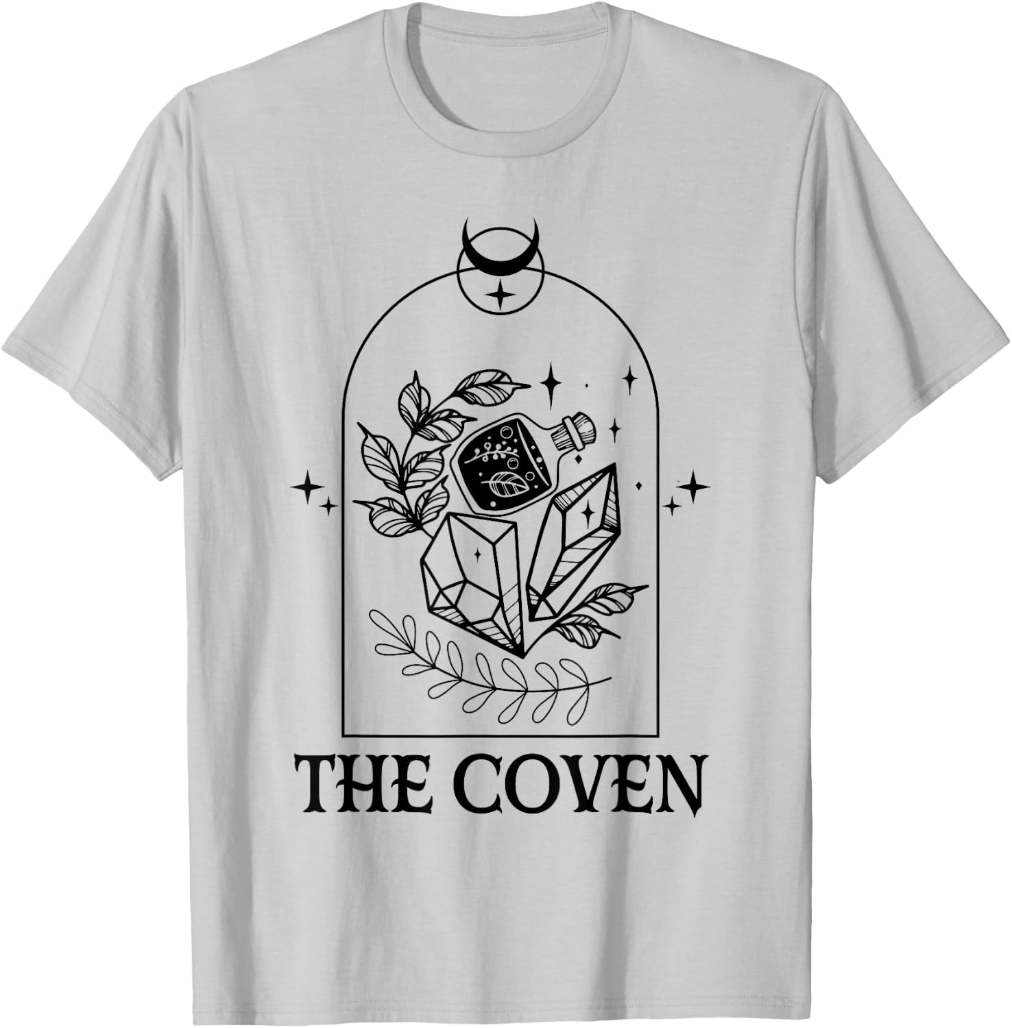 The Coven Bride Gothic Witch Bachelorette Matching Halloween T-Shirt - T-Shirt | Ash