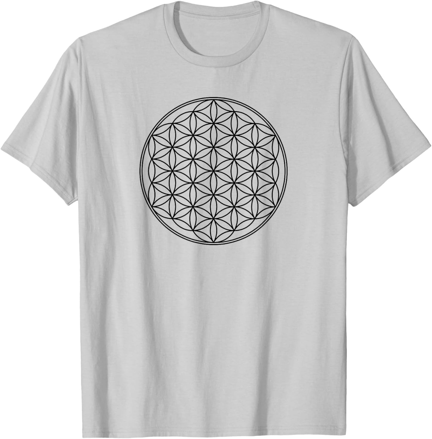 Flower of life, Sacred Geometrie, Yoga, Health, Protection T-Shirt - T-Shirt | Ash
