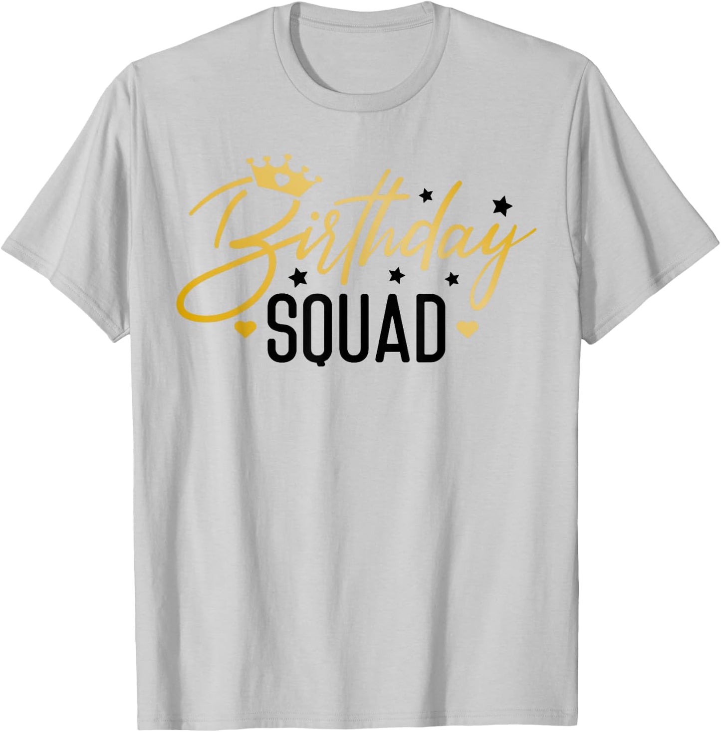 Birthday Squad Funny Birthday Party Team Men Women Kids Crew T-Shirt - T-Shirt | Ash