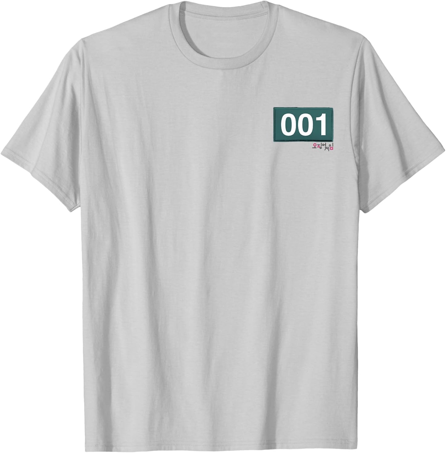 Squid Game Player 001 Pocket Costume T-Shirt - T-Shirt | Ash