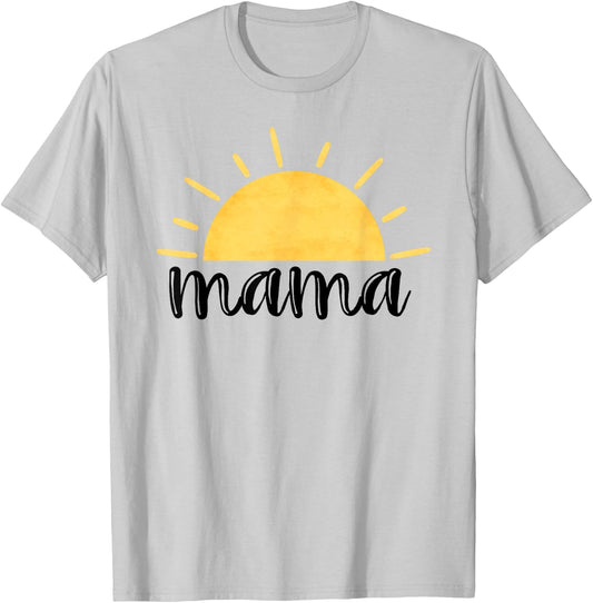 Mama of The Birthday First Trip Around the Sun Bday Party T-Shirt - T-Shirt | Ash