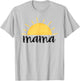 Mama of The Birthday First Trip Around the Sun Bday Party T-Shirt - T-Shirt | Ash