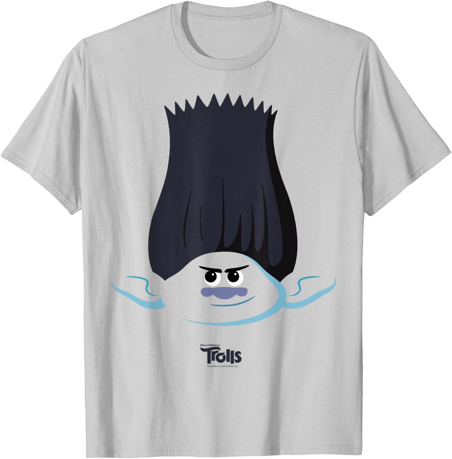 DreamWorks Trolls Branch Big Face T-Shirt - T-Shirt | Ash
