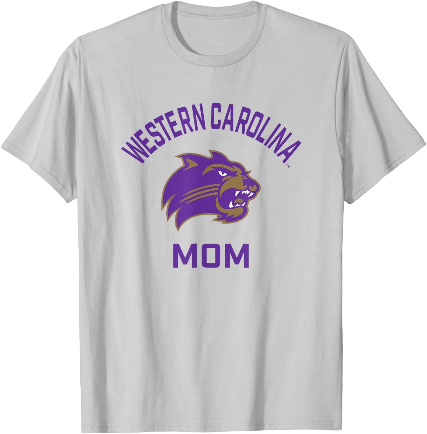 Western Carolina University Catamounts Arched Mom T-Shirt - T-Shirt | Ash