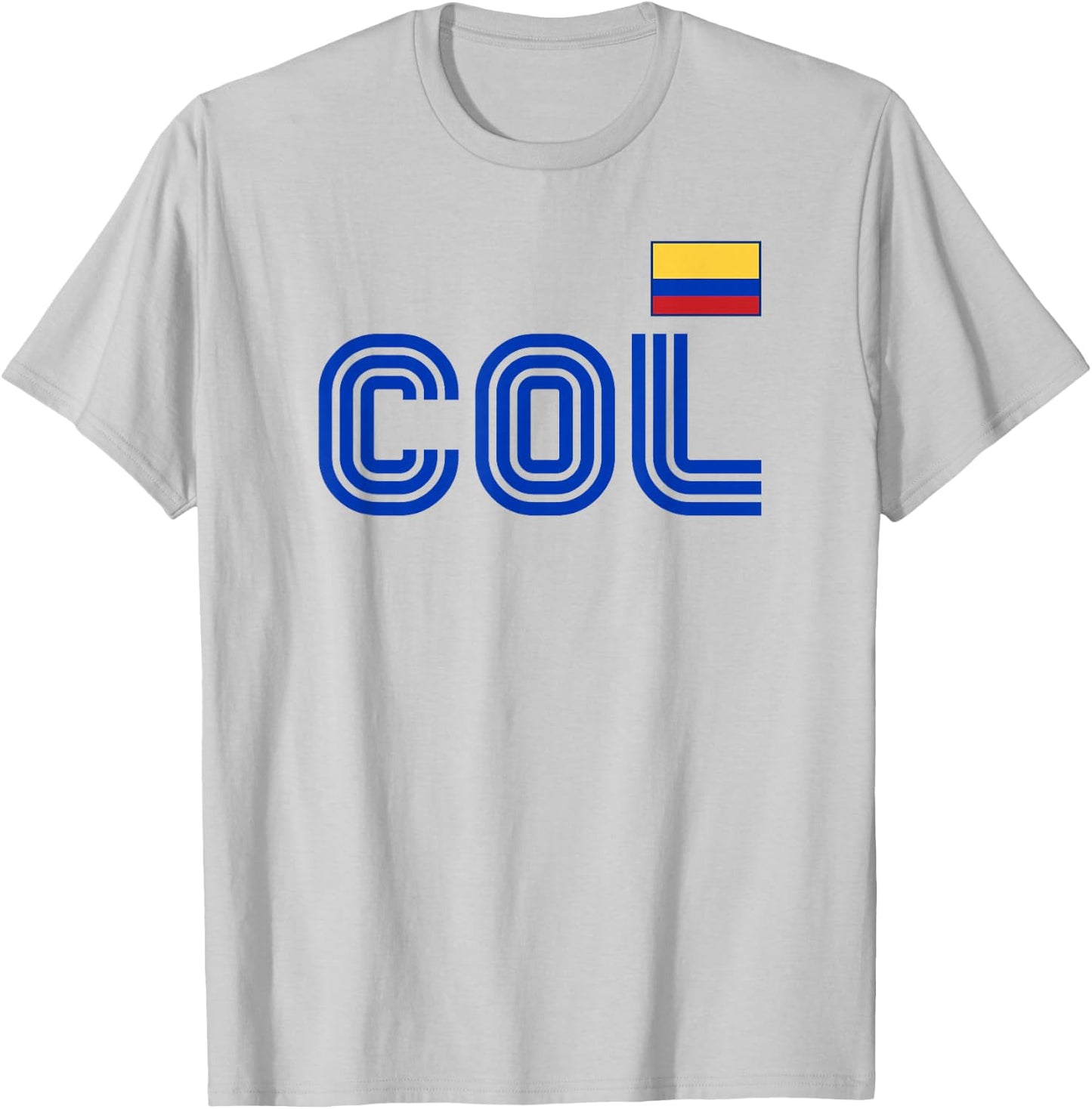 Colombia Flag Retro International Country Colombian Pride T-Shirt - T-Shirt | Ash