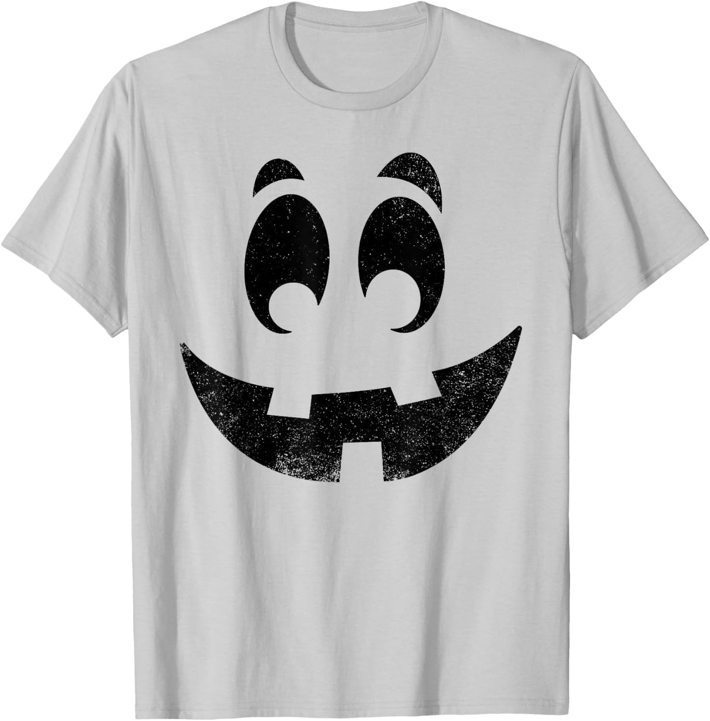 Vintage Jack O Lantern Pumpkin Face Halloween Costume T-Shirt - T-Shirt | Ash