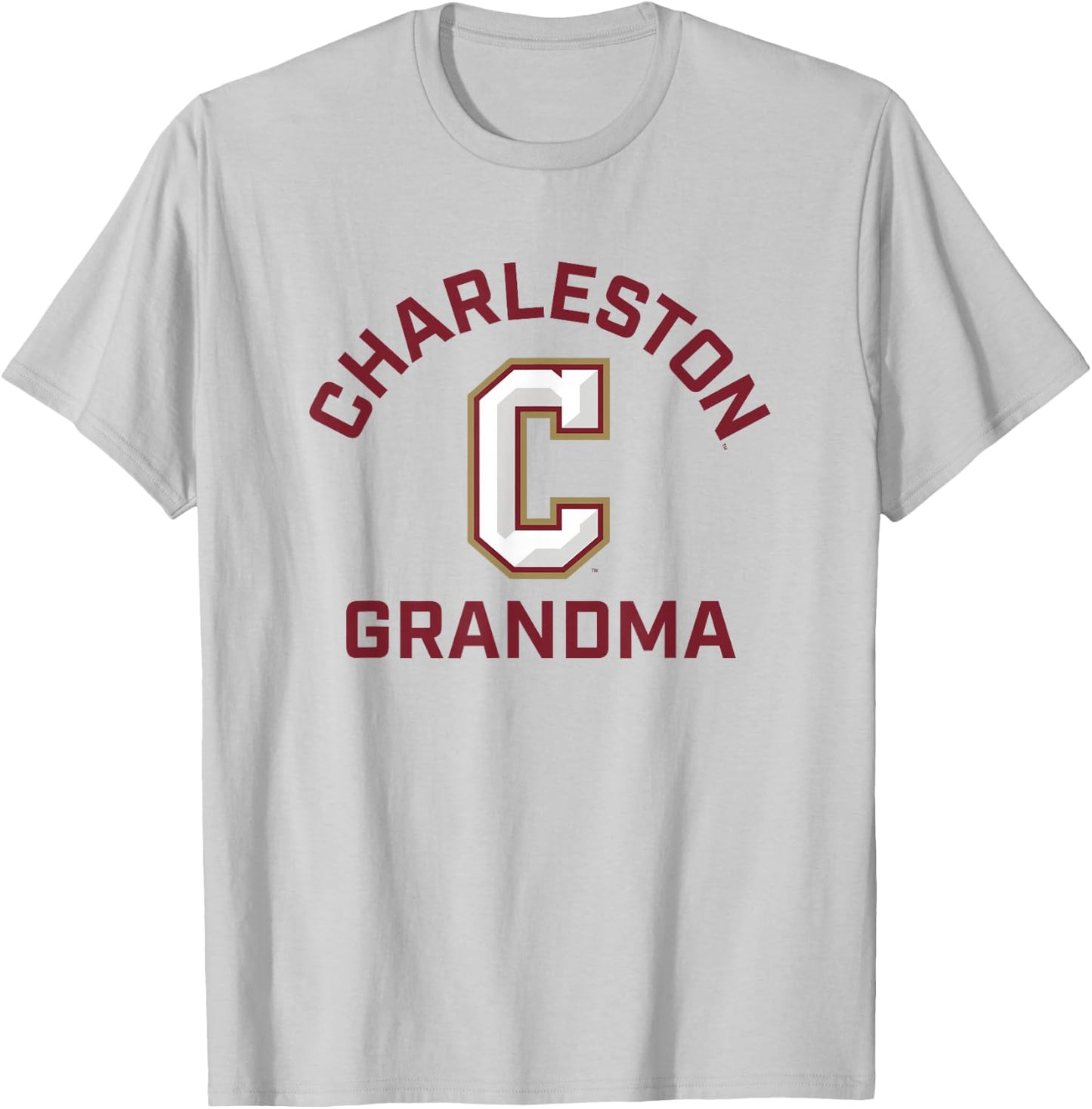 College of Charleston Cougars Arched Grandma T-Shirt - T-Shirt | Ash