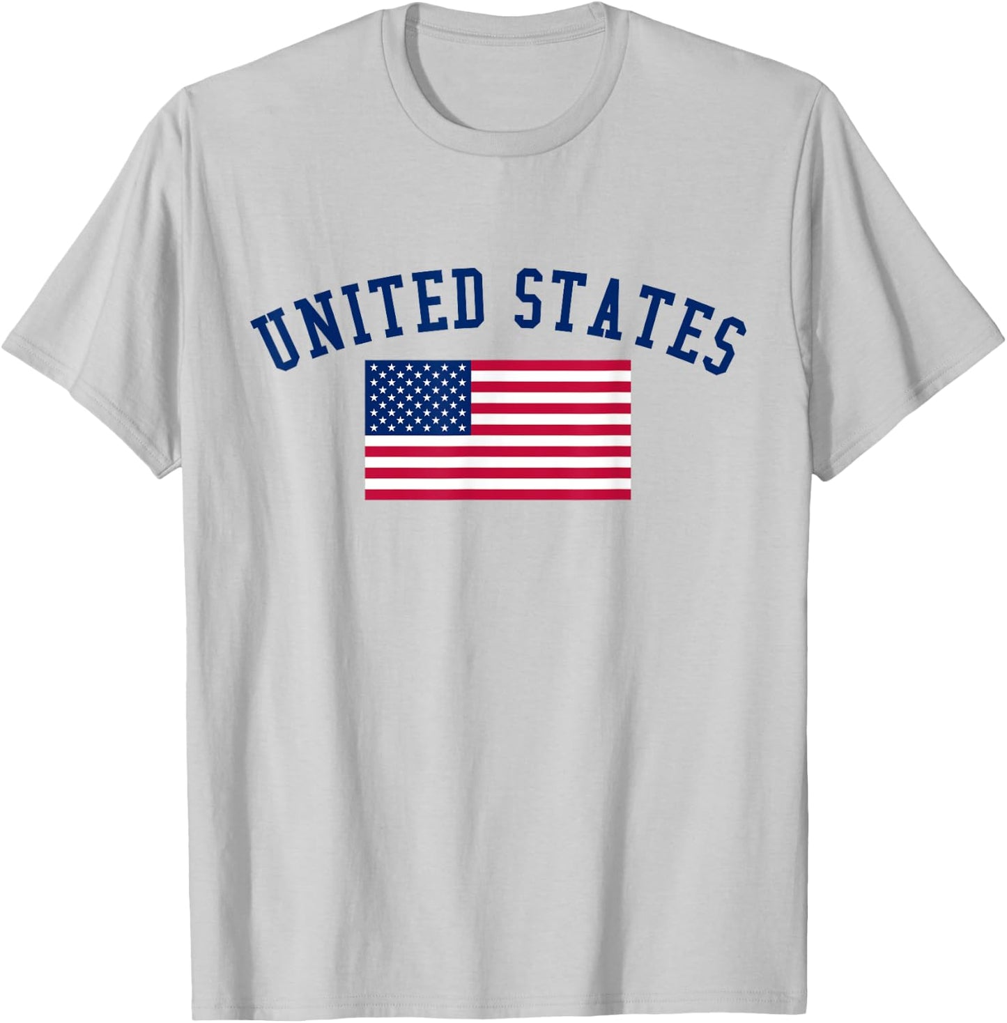 United States Patriotic US Flag T-Shirt - T-Shirt | Ash